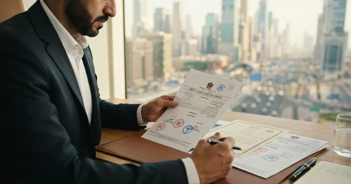MOJ & MOFA Attestation Dubai
